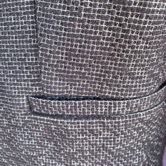 Ann Taylor black fringe jacket w/cropped sleeves - Picture 4 of 9